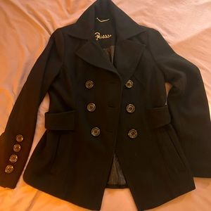 GUESS Black Wool Coat